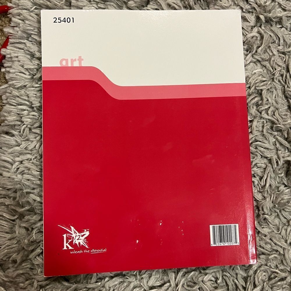 K12 Art Student pages grade 4. Great Gift.